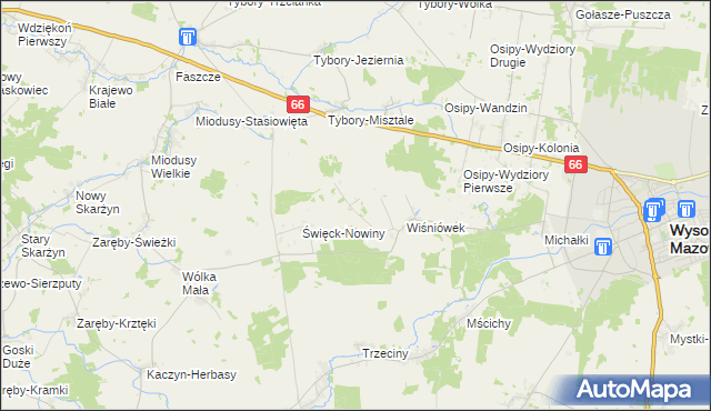 mapa Wiśniówek-Kolonia, Wiśniówek-Kolonia na mapie Targeo