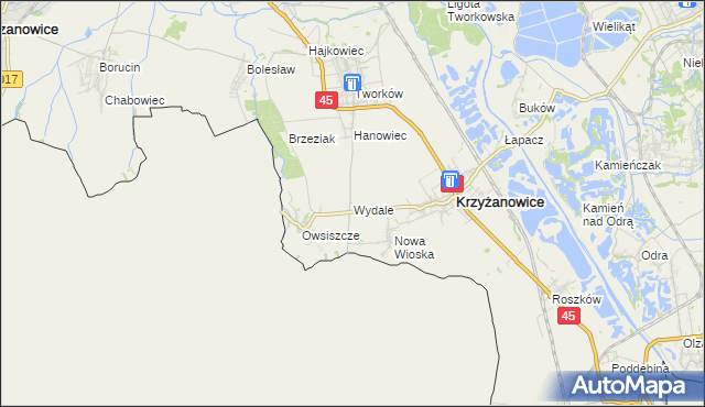 mapa Wydale, Wydale na mapie Targeo