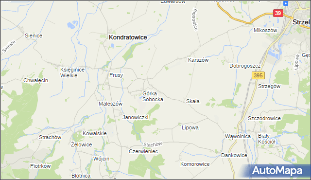 mapa Gołostowice, Gołostowice na mapie Targeo