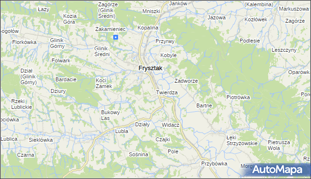 mapa Twierdza, Twierdza na mapie Targeo