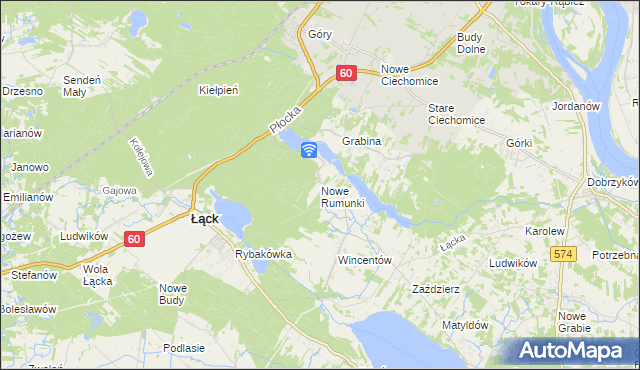 mapa Nowe Rumunki, Nowe Rumunki na mapie Targeo