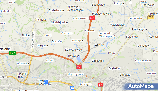 mapa Raciborowice gmina Michałowice, Raciborowice gmina Michałowice na mapie Targeo