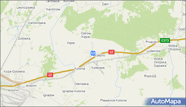 mapa Brzeźno gmina Dorohusk, Brzeźno gmina Dorohusk na mapie Targeo