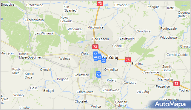 mapa Busko-Zdrój, Busko-Zdrój na mapie Targeo
