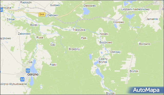 mapa Diabelec, Diabelec na mapie Targeo