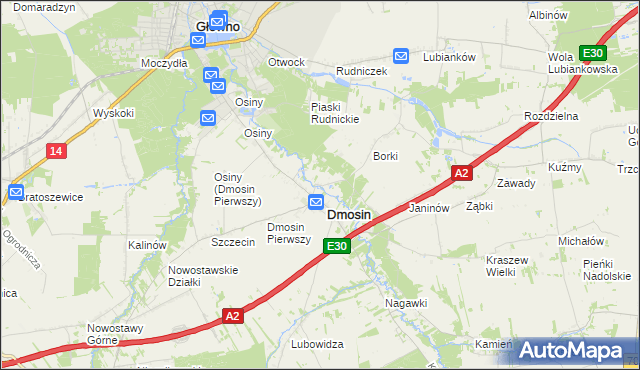 mapa Dmosin Drugi, Dmosin Drugi na mapie Targeo