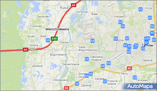 mapa Kępa Bogumiłowicka, Kępa Bogumiłowicka na mapie Targeo