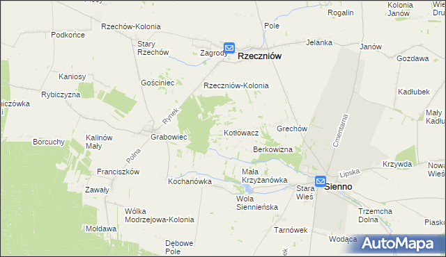 mapa Kotłowacz, Kotłowacz na mapie Targeo