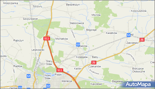mapa Lewków, Lewków na mapie Targeo