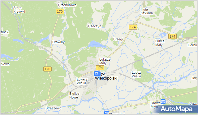 mapa Łokacz Mały, Łokacz Mały na mapie Targeo