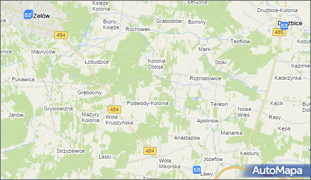 mapa Marszywiec, Marszywiec na mapie Targeo