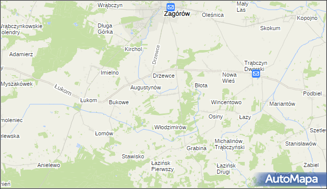 mapa Michalinów Oleśnicki, Michalinów Oleśnicki na mapie Targeo