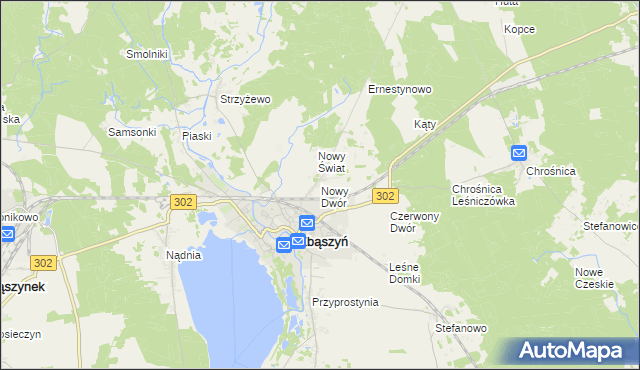 mapa Nowy Dwór gmina Zbąszyń, Nowy Dwór gmina Zbąszyń na mapie Targeo