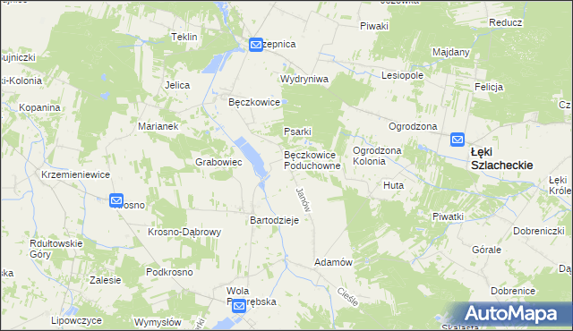 mapa Podstole, Podstole na mapie Targeo