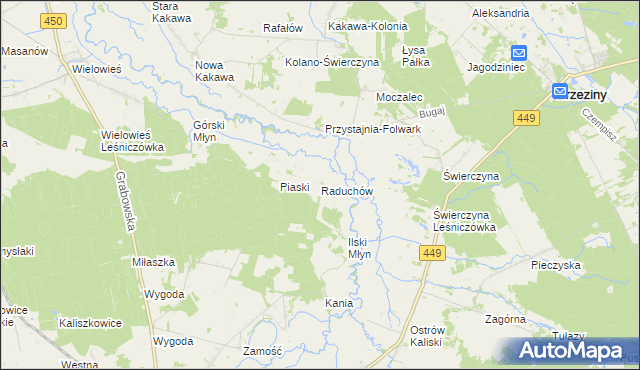 mapa Raduchów, Raduchów na mapie Targeo