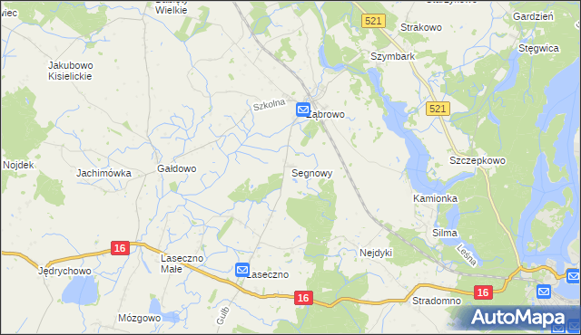 mapa Segnowy, Segnowy na mapie Targeo