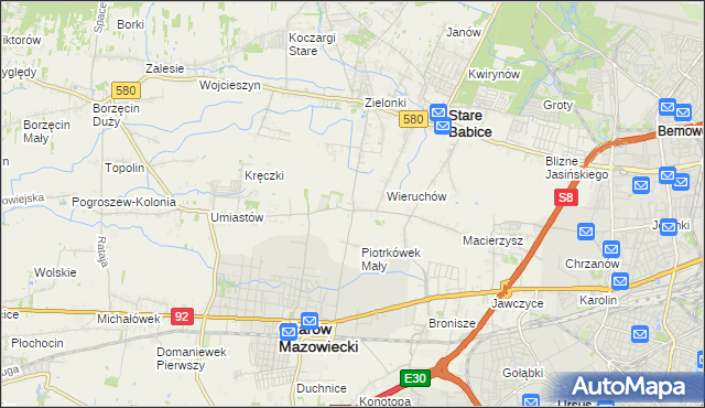 mapa Strzykuły, Strzykuły na mapie Targeo