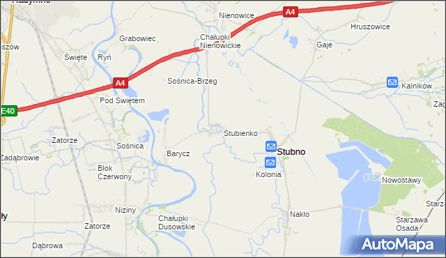 mapa Stubienko, Stubienko na mapie Targeo
