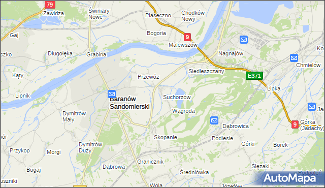 mapa Suchorzów, Suchorzów na mapie Targeo