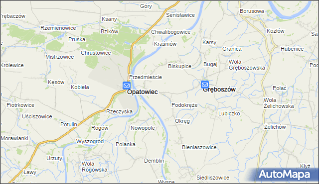 mapa Ujście Jezuickie, Ujście Jezuickie na mapie Targeo