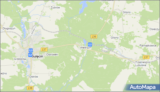 mapa Wędrzyn, Wędrzyn na mapie Targeo