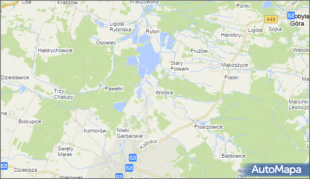 mapa Wioska gmina Syców, Wioska gmina Syców na mapie Targeo