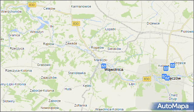 mapa Zgórzyńskie, Zgórzyńskie na mapie Targeo