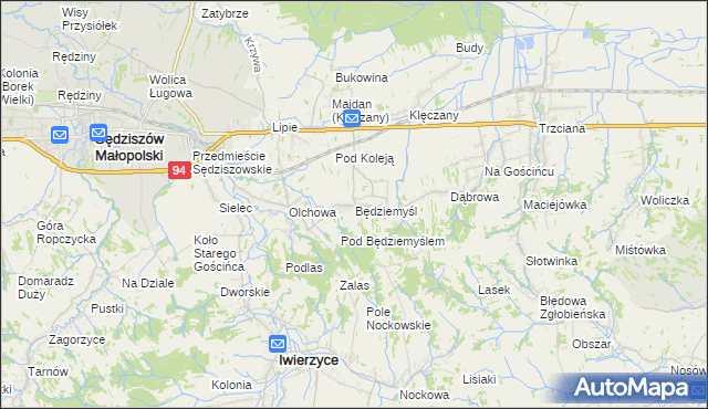 mapa Będziemyśl, Będziemyśl na mapie Targeo