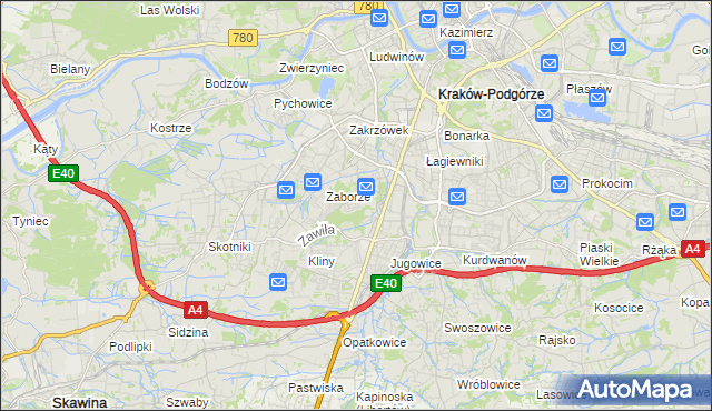 kraków poczta mapa Poczta Polska   Poczta w Borek Fałęcki :: Poczta na mapie Targeo