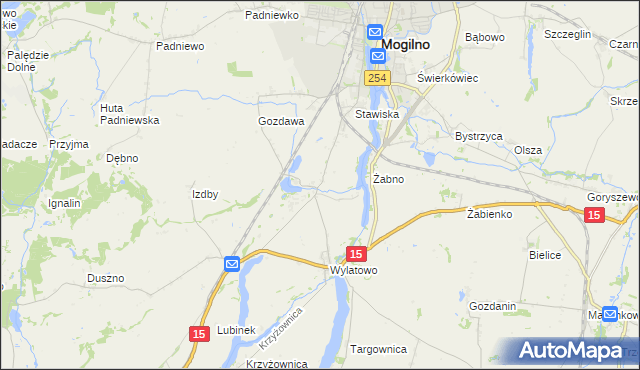 mapa Chabsko, Chabsko na mapie Targeo