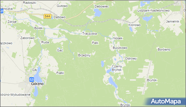 mapa Diabelec, Diabelec na mapie Targeo