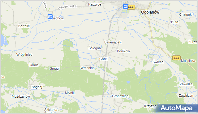 mapa Garki, Garki na mapie Targeo