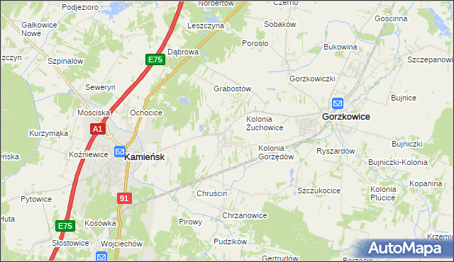 mapa Gorzędów, Gorzędów na mapie Targeo