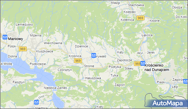 mapa Grywałd, Grywałd na mapie Targeo