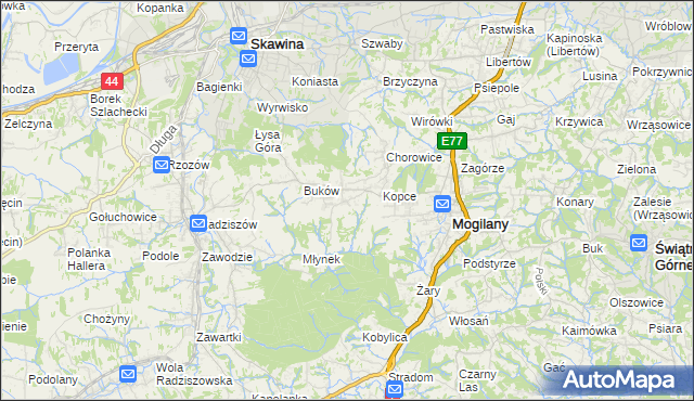 mapa Kulerzów, Kulerzów na mapie Targeo