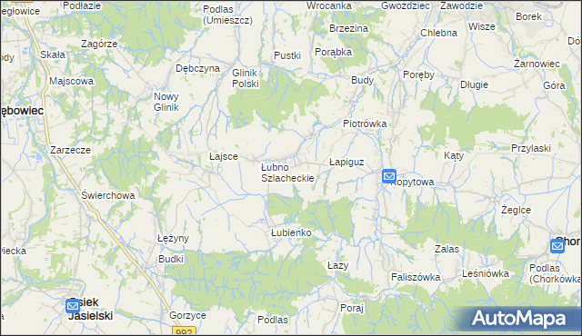 mapa Łubno-Opace, Łubno-Opace na mapie Targeo