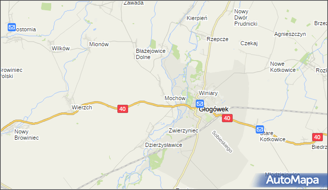 mapa Mochów, Mochów na mapie Targeo