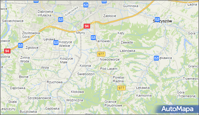 mapa Nowodworze, Nowodworze na mapie Targeo