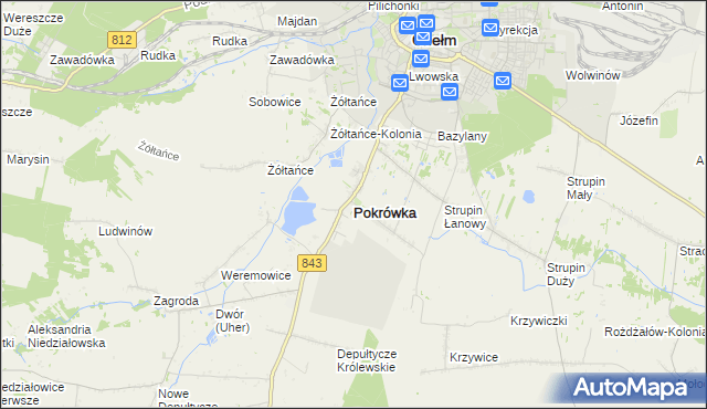 mapa Pokrówka, Pokrówka na mapie Targeo