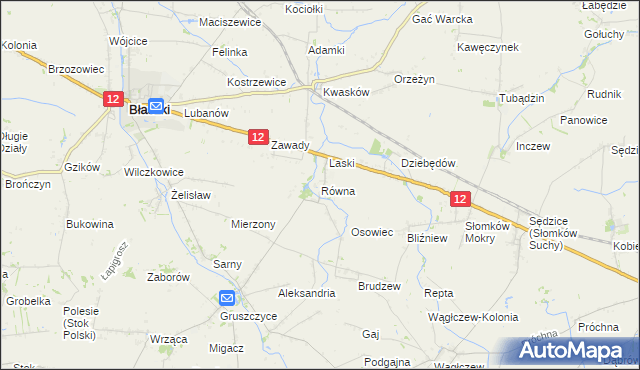 mapa Równa, Równa na mapie Targeo