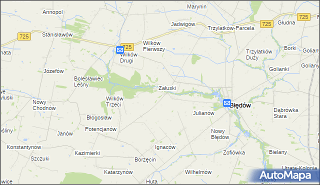 mapa Śmiechówek, Śmiechówek na mapie Targeo