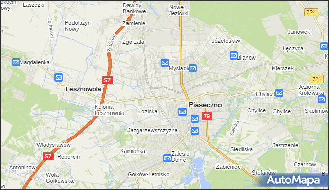 mapa Stara Iwiczna, Stara Iwiczna na mapie Targeo