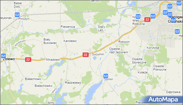 mapa Sucumin, Sucumin na mapie Targeo