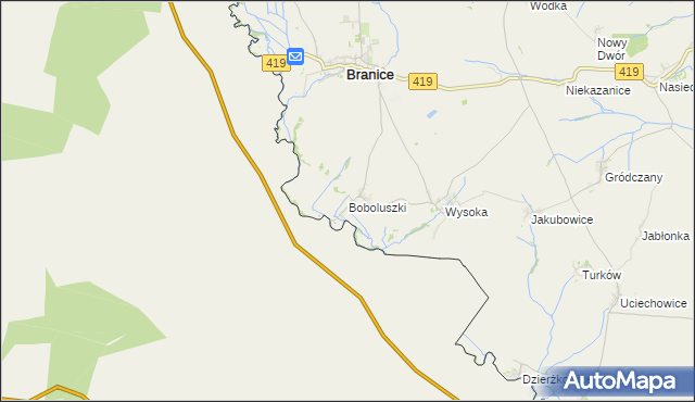 mapa Boboluszki, Boboluszki na mapie Targeo