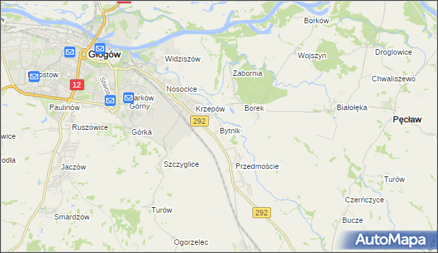 mapa Bytnik, Bytnik na mapie Targeo