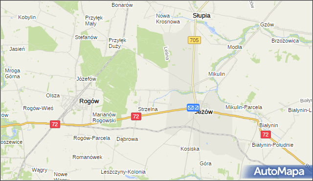mapa Jasienin Duży, Jasienin Duży na mapie Targeo