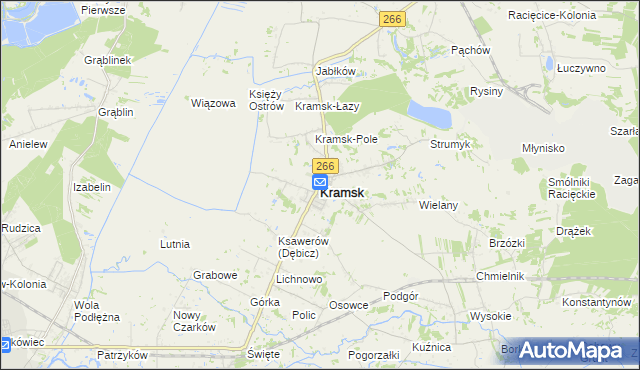 mapa Kramsk, Kramsk na mapie Targeo