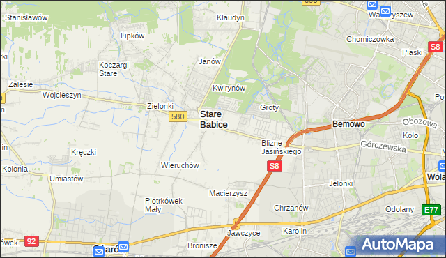 mapa Latchorzew, Latchorzew na mapie Targeo