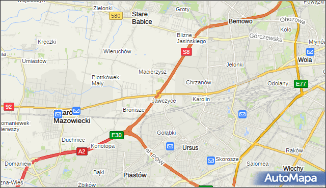 mapa Mory gmina Ożarów Mazowiecki, Mory gmina Ożarów Mazowiecki na mapie Targeo