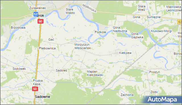 mapa Morzyczyn-Włóki, Morzyczyn-Włóki na mapie Targeo